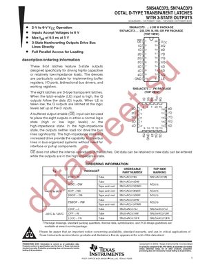 SN74AC373DWR datasheet  